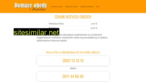 domaceobedy.sk alternative sites