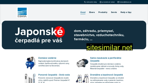 ebara.sk alternative sites