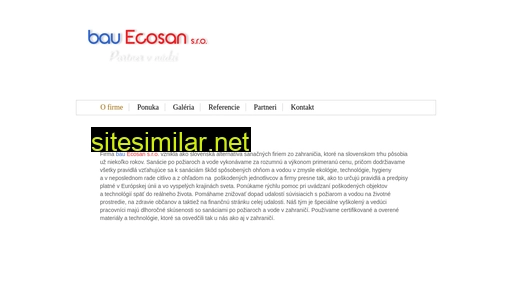 ecosan.sk alternative sites