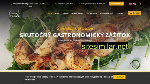 elementsrestaurant.sk alternative sites