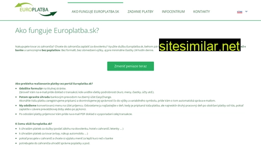 europlatba.sk alternative sites