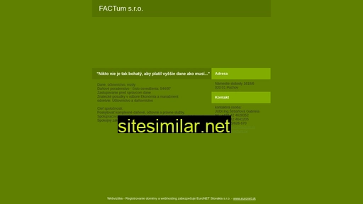 factum.sk alternative sites