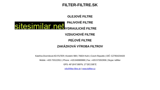 Filter-filtre similar sites