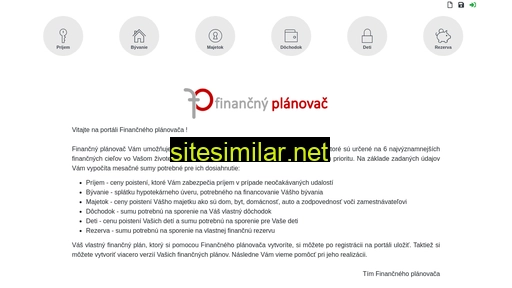 financnyplanovac.sk alternative sites