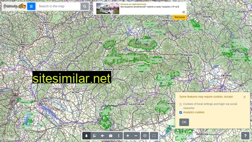 freemap.sk alternative sites