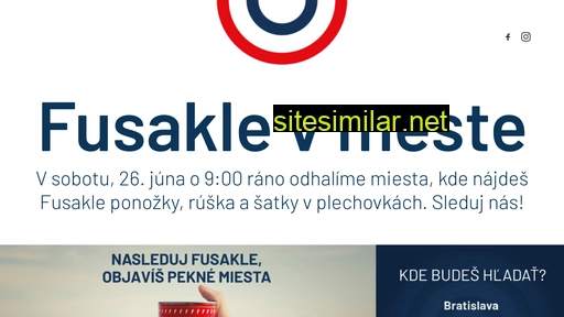 fusaklevmeste.sk alternative sites