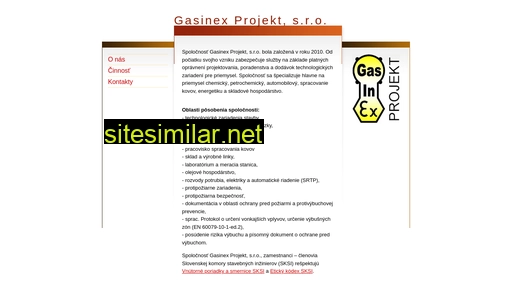 gasinex.sk alternative sites