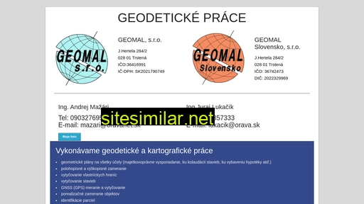 geomal.sk alternative sites
