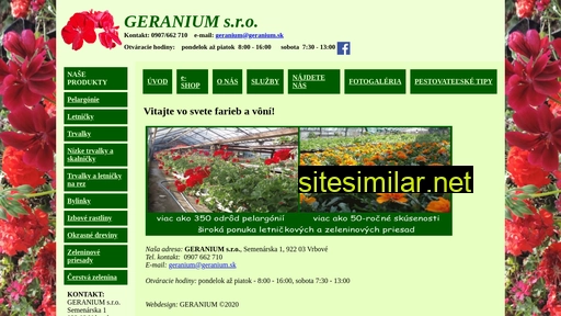 geranium.sk alternative sites