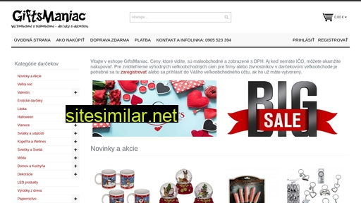 giftsmaniac.sk alternative sites