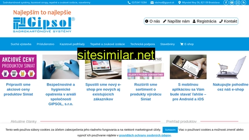 gipsol.sk alternative sites