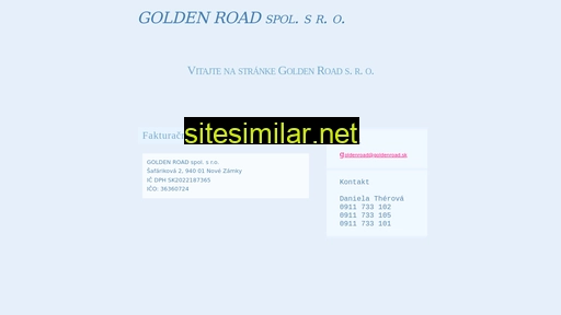 goldenroad.sk alternative sites