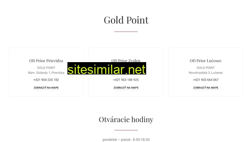 goldpoint.sk alternative sites