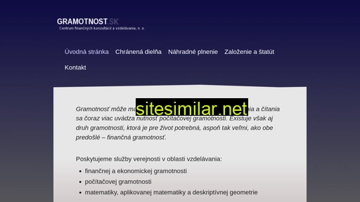 gramotnost.sk alternative sites