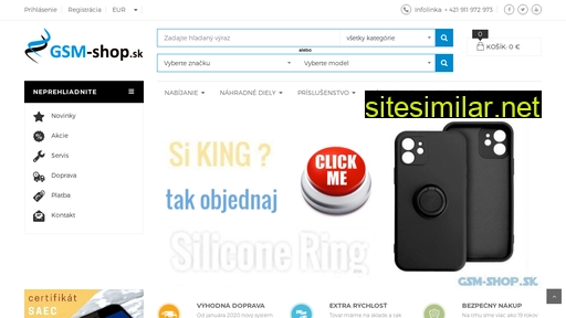 gsm-shop.sk alternative sites