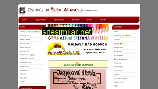gymmoldava.sk alternative sites