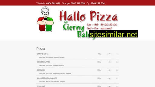 hallopizza.sk alternative sites