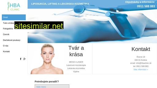 hbaclinic.sk alternative sites