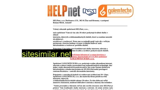 helpnet.sk alternative sites