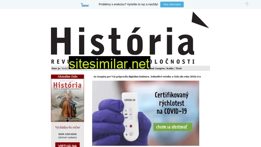 historiarevue.sk alternative sites
