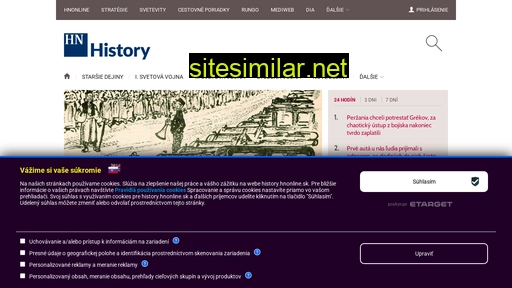 history.hnonline.sk alternative sites