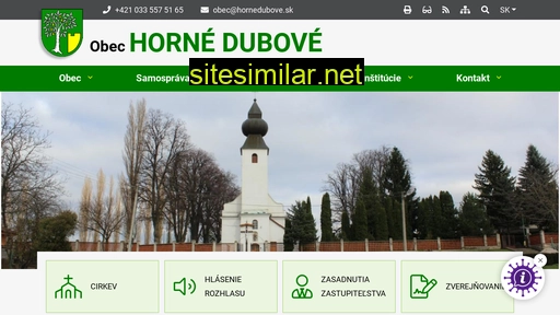 hornedubove.sk alternative sites