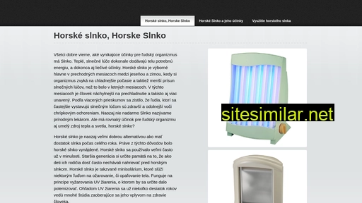 horskeslnko.sk alternative sites