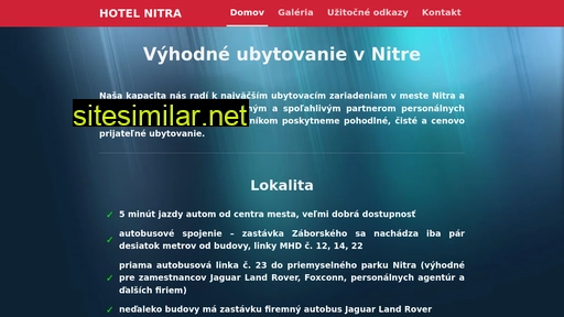 hotelnitra.sk alternative sites