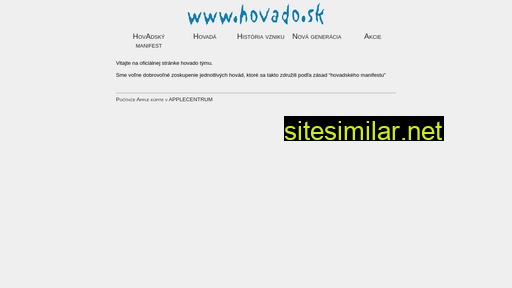 hovado.sk alternative sites