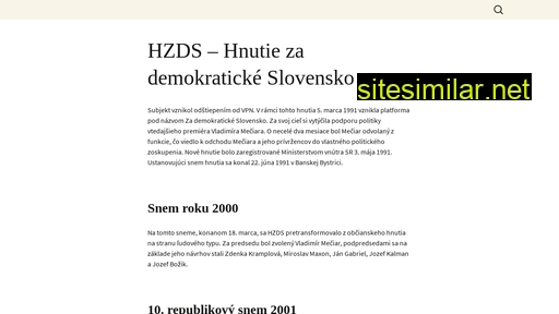 hzds.sk alternative sites
