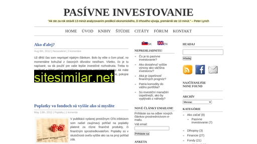 indexfunds.sk alternative sites