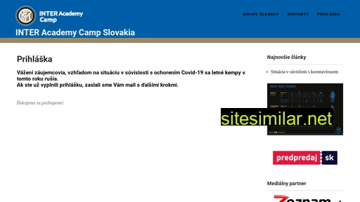 interacademycamp.sk alternative sites