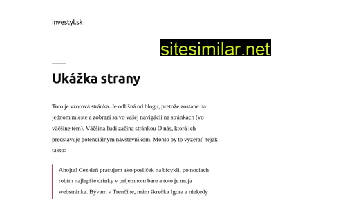 investyl.sk alternative sites