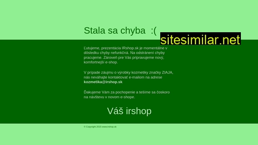 irshop.sk alternative sites