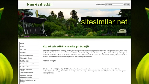 ivanskizahradkari.sk alternative sites