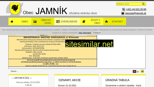 jamnik.sk alternative sites
