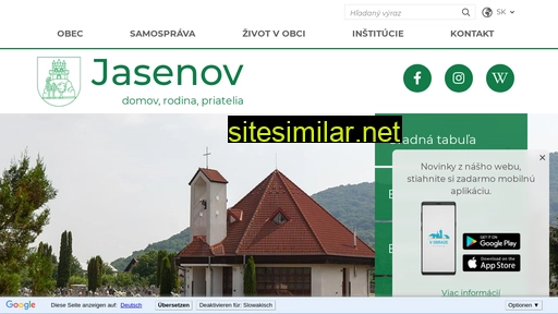 jasenov.sk alternative sites
