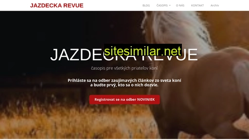 jazdeckarevue.sk alternative sites