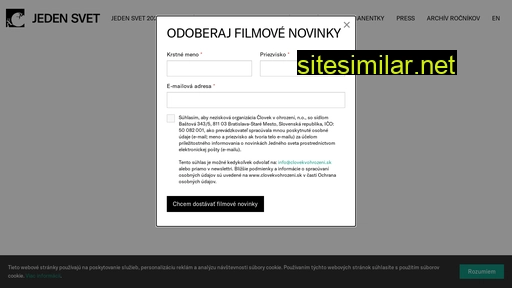 jedensvet.sk alternative sites