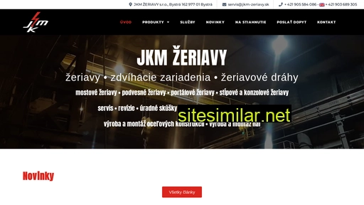 jkm-zeriavy.sk alternative sites