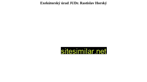judrhorsky.sk alternative sites