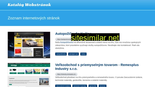 katalogwebstranok.sk alternative sites