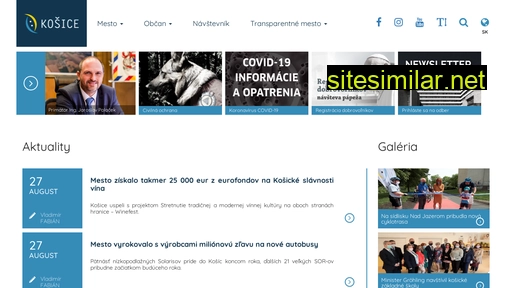 kosice.sk alternative sites
