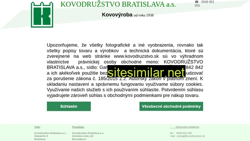 kovodruzstvo.sk alternative sites