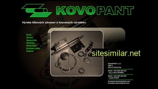 kovopant.sk alternative sites
