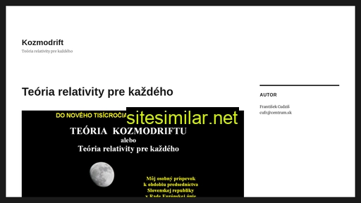 kozmodrift.sk alternative sites
