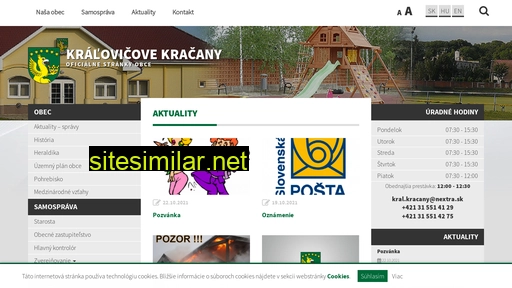 kralovicovekracany.sk alternative sites