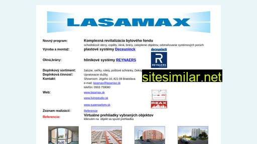lasamax.sk alternative sites
