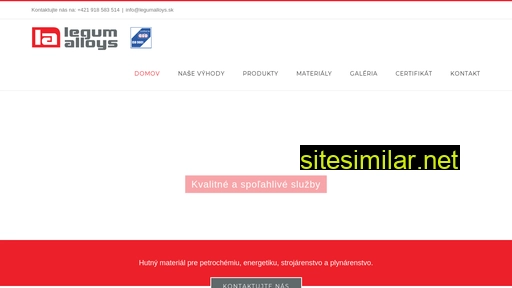 legumalloys.sk alternative sites