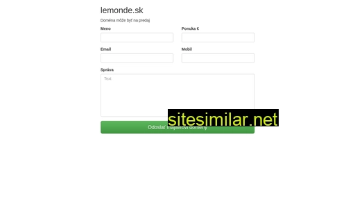 lemonde.sk alternative sites